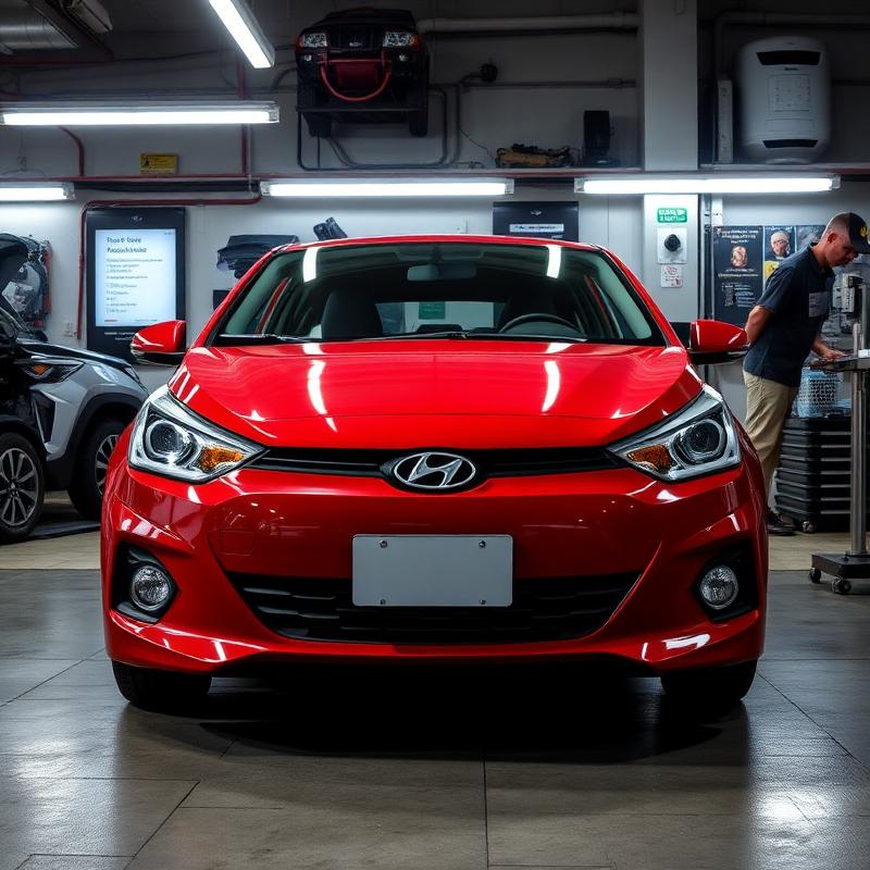 Hyundai HB20 em manutenção